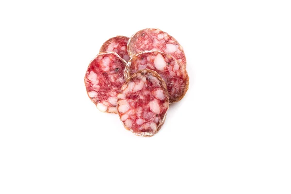 Scheiben Salami — Stockfoto