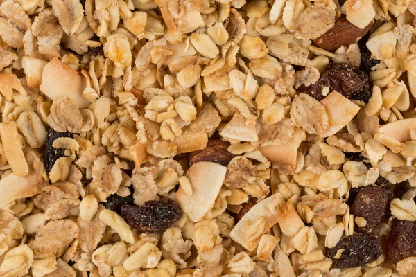 Primer plano de una pila de muesli — Foto de Stock