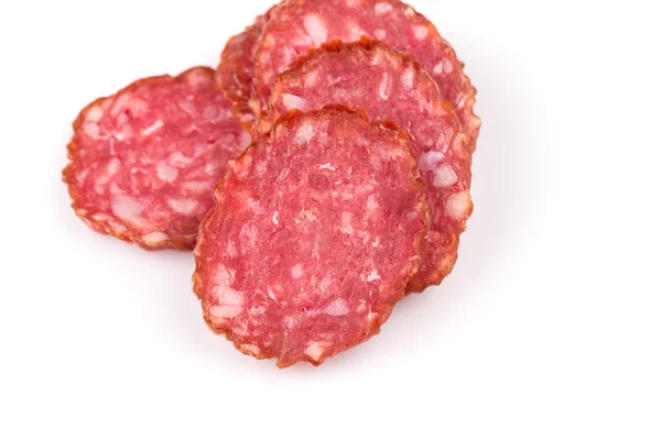 Slices of salami — Stock Photo, Image