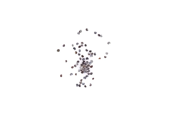 Semi di papavero isolati su bianco — Foto Stock