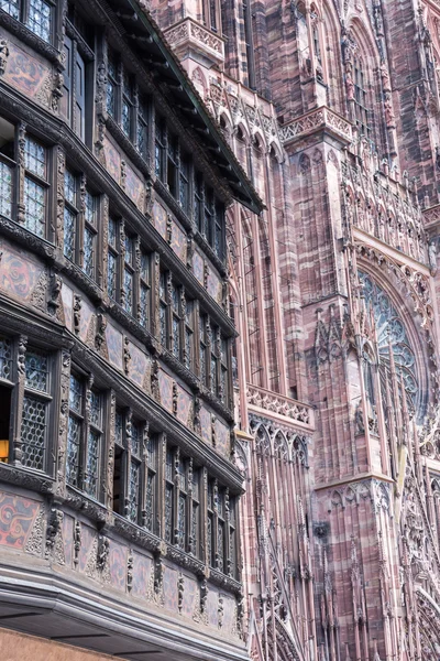 Cathedrale Notre-Dame de Strasbourg, Frankrike — Stockfoto