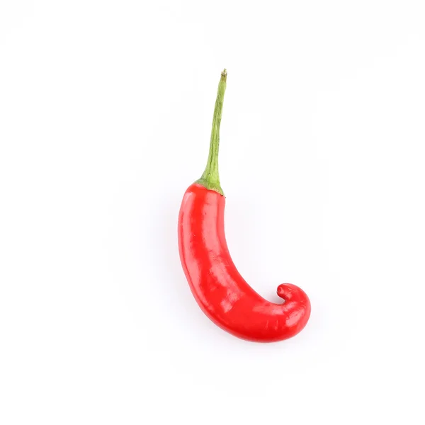 Chili pepper on white — Stock Photo, Image