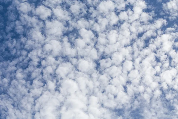 ふわふわの雲は、晴れた日, — ストック写真