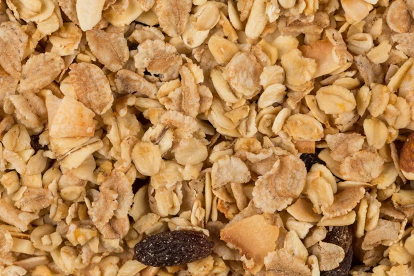 Primer plano de una pila de muesli — Foto de Stock