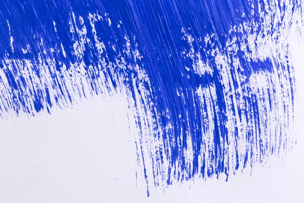 Mavi boya fırça konturu — Stok fotoğraf