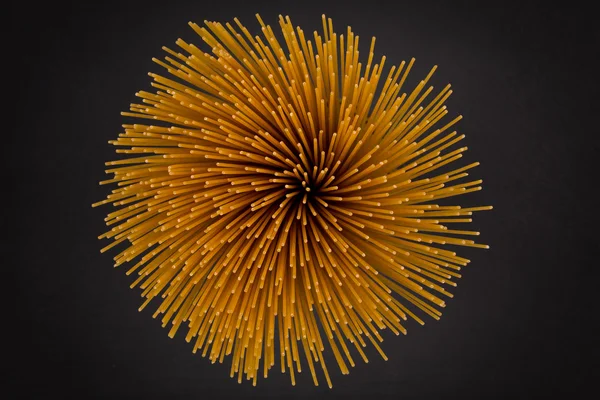 Flower of whole wheat spaghetti — Stock Photo, Image