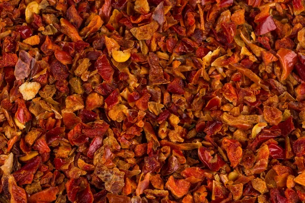 Drcený červený pepř chilli — Stock fotografie