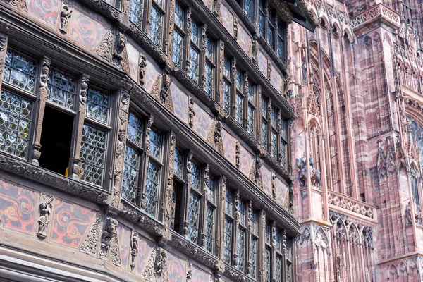 Cathedrale Notre-Dame de Strasbourg, Frankrike — Stockfoto