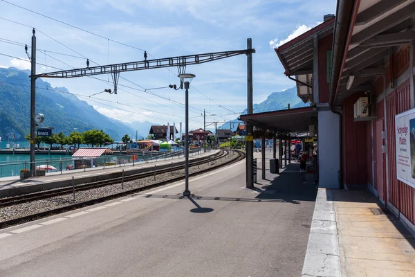 Stazione di Brienz in Svizzera — Foto Stock