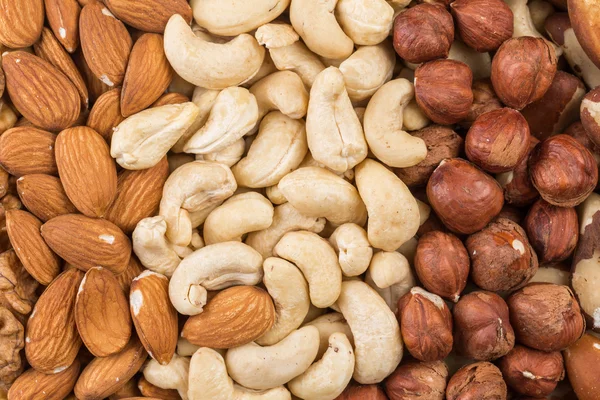 Variety of Mixed Nuts Royalty Free Stock Images