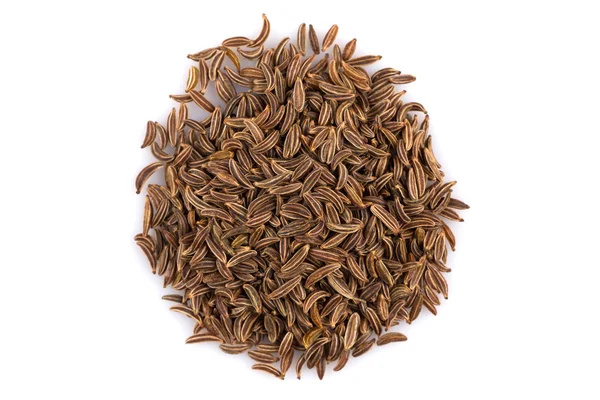 Heap of dry caraway seeds — Stock Photo, Image