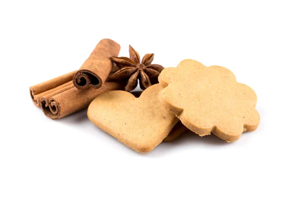 Gingerbread hearts cookies — Stock Photo, Image