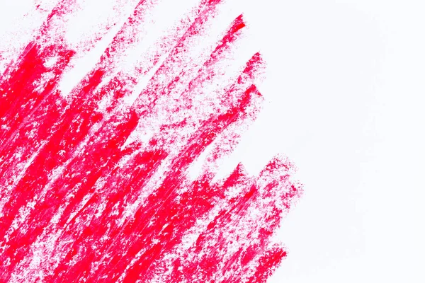 Rojo Blanco Crayones Crayones Trazos Textura Fondo — Foto de Stock
