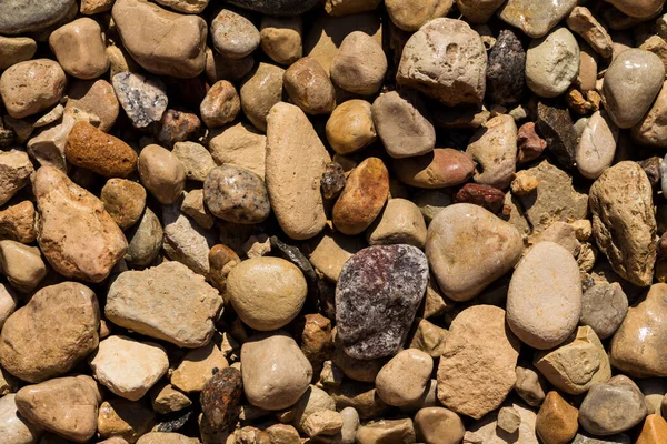 Pedra Molhada Seixos Textura Detalhes Pedra Seixos Fundo Pode Ser — Fotografia de Stock