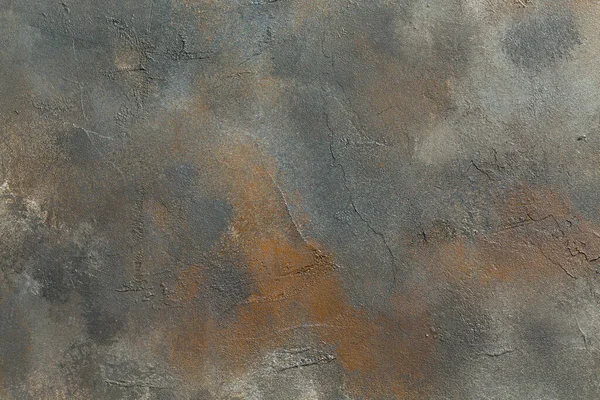 Abstracte Roestige Chocolade Metallic Achtergrond Textuur Beton Gips Handgemaakte Muur — Stockfoto