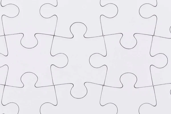 Puzzle Branco Como Fundo — Fotografia de Stock