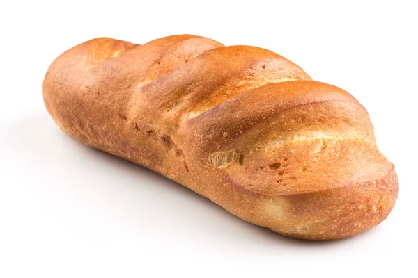 Свежий Выпеченный Традиционный Хлеб Белом Фоне — стоковое фото