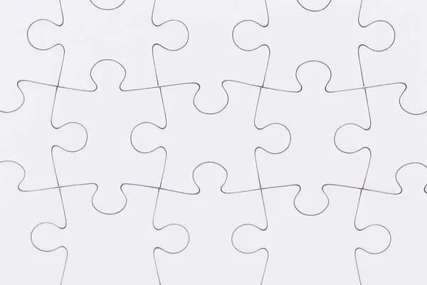 White Jigsaw Puzzle Background — Stock Photo, Image