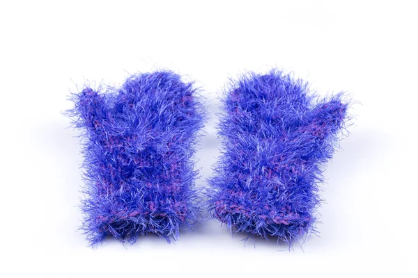 Cold Winter Season Wool Clothing Human Hand Mitten — Stock Photo, Image