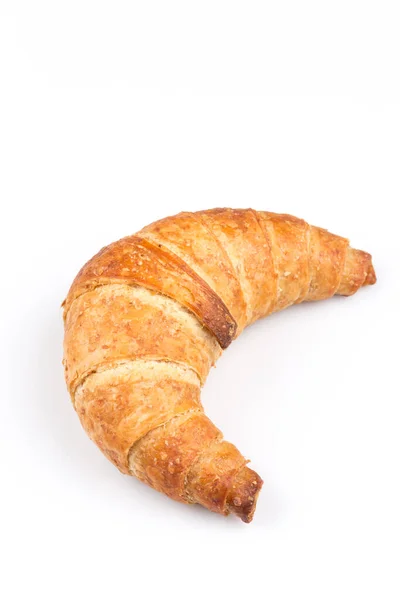 Fris Smakelijk Croissant Witte Achtergrond — Stockfoto