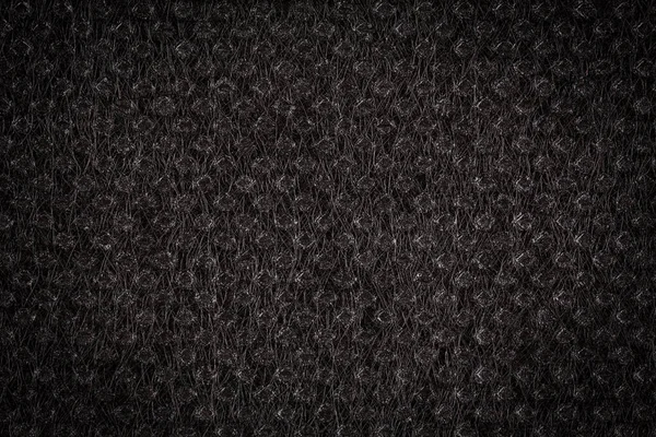 Černá Prostá Látka Textilie Zavřít Snímek — Stock fotografie