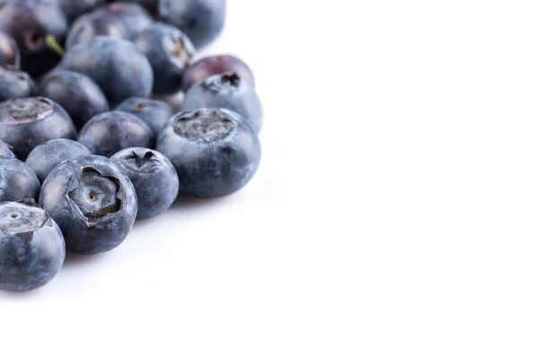 Fresh Juicy Blueberries Isolated White Background Stock Image