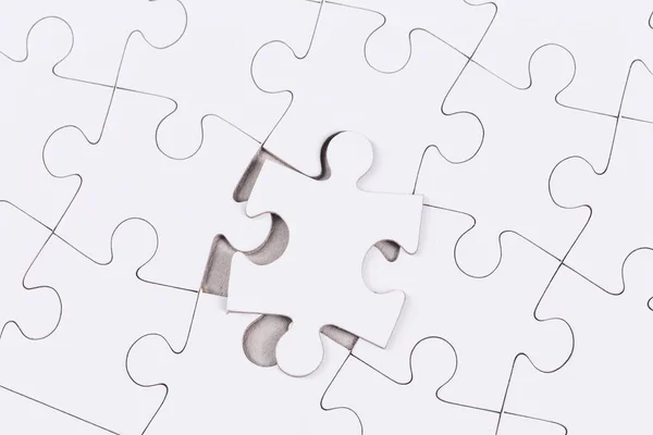 Witte Legpuzzel Als Achtergrond — Stockfoto