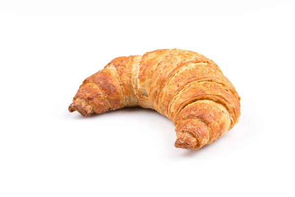 Fris Smakelijk Croissant Witte Achtergrond — Stockfoto