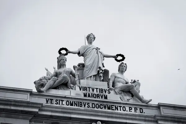 Rua Augusta Arch w Lizbonie, Portugalia — Zdjęcie stockowe