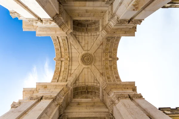 Rua Augusta Arch w Lizbonie, Portugalia — Zdjęcie stockowe