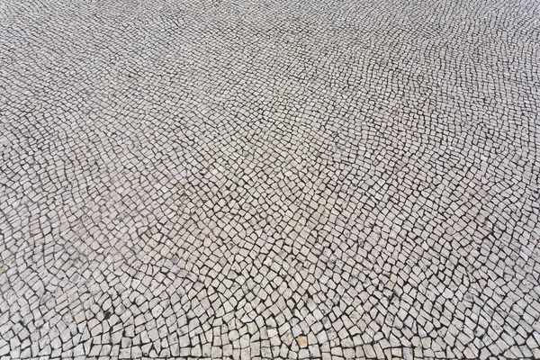 Antecedentes do pavimento típico da passarela portuguesa — Fotografia de Stock