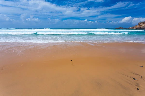 Atlantic ocean beach, Portugal — Stockfoto