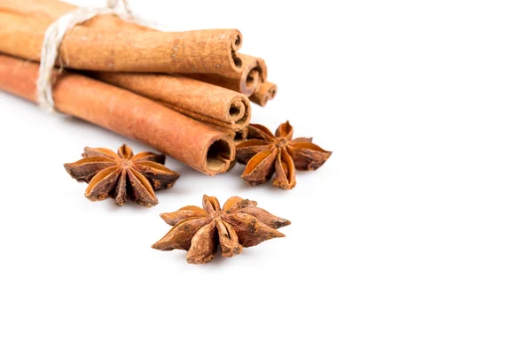 Stars anise and Cinnamon — Stock Photo, Image