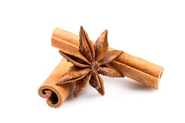 Stars anise and Cinnamon — Stock Photo, Image