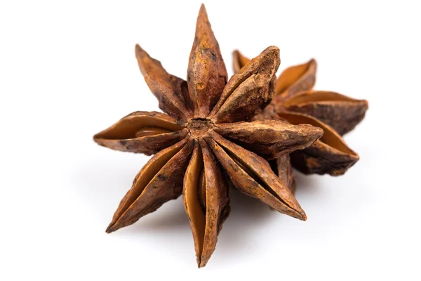 Stars anise on white — Stock Photo, Image