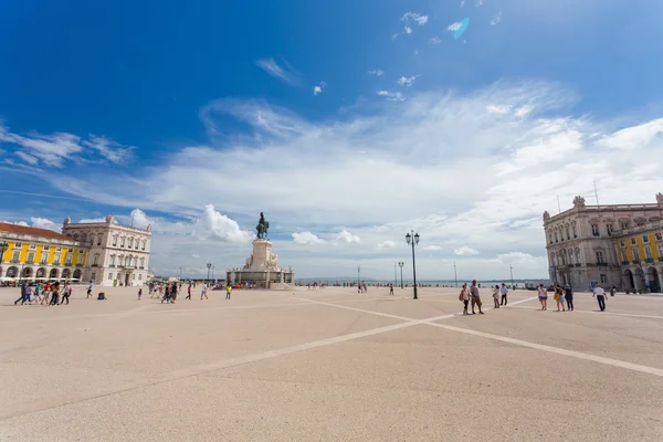 在里斯本，葡萄牙商业广场 — 图库照片