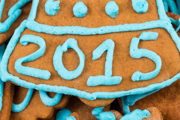 2015 nummer op cookie — Stockfoto