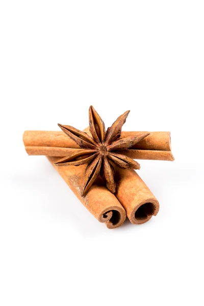 Stars anise and Cinnamon — Stock Photo, Image