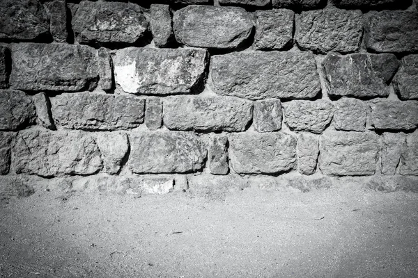 Vintage pared de piedra y suelo — Foto de Stock