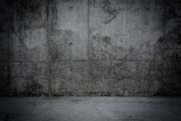 Grungy concrete wall and floor as background — Stock Photo, Image