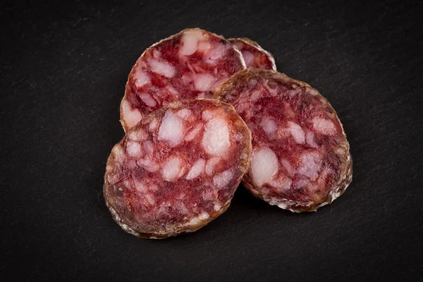 Slices of salami — Stock Photo, Image