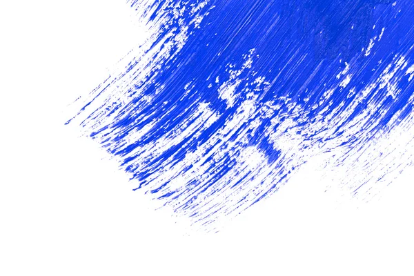 Blue stroke of the paint brush — Stock Photo, Image