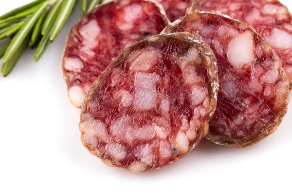 Scheiben Salami — Stockfoto