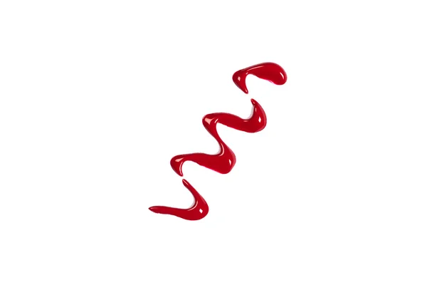 Kırmızı boya fırça konturu — Stok fotoğraf