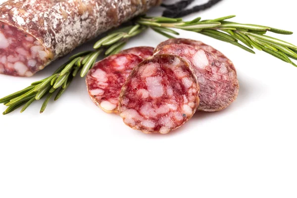 Slices of salami — Stock Photo, Image