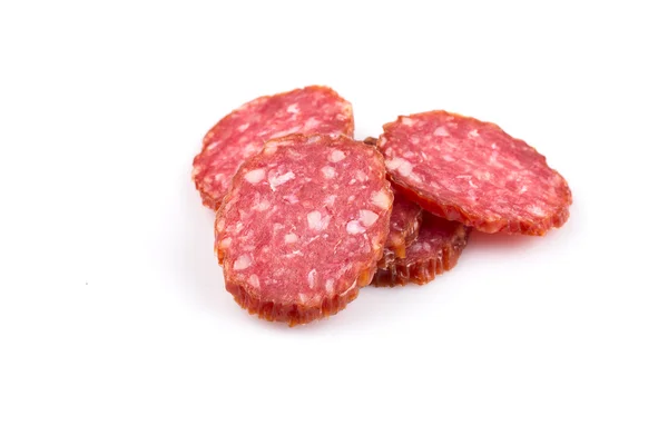 Slices of salami — Stock Photo, Image