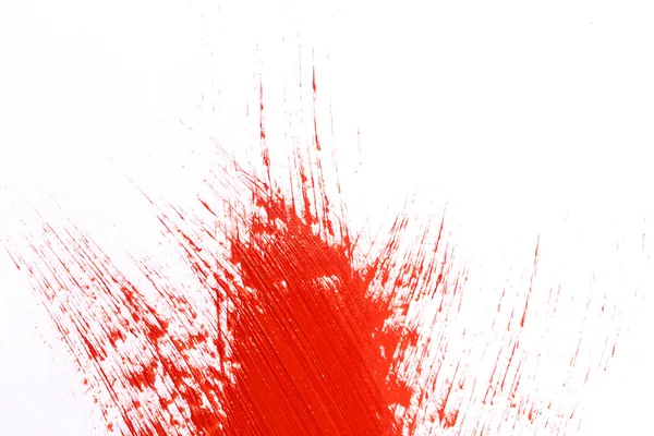 ペイント ブラシの赤いストローク — ストック写真
