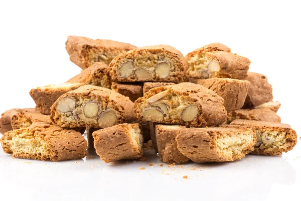 Biscoito cantuccini italiano com amêndoa — Fotografia de Stock