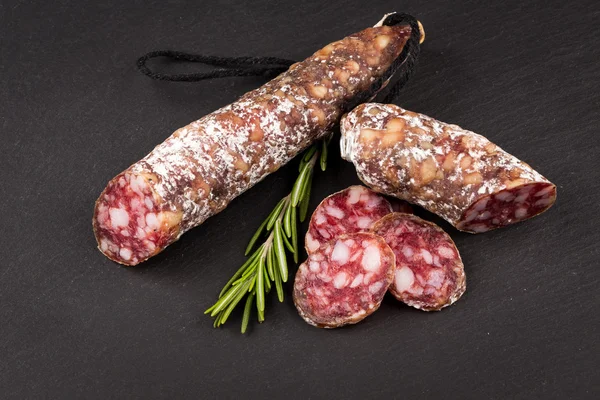 Slices of salami — Stock Photo, Image