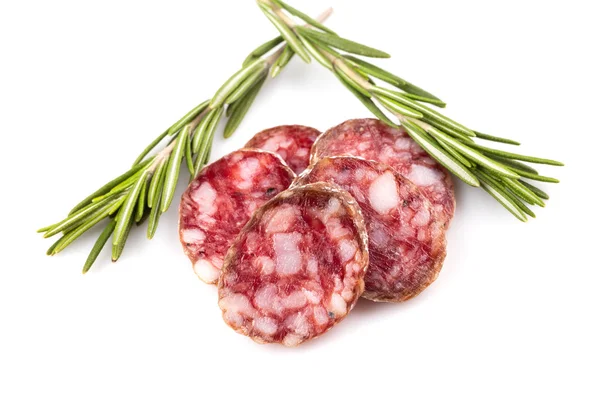 Slices of salami — Stock Photo, Image